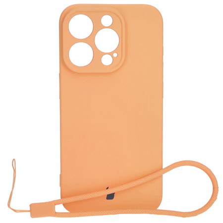 Etui Bizon Case Silicone do Apple iPhone 15 Pro, pomarańczowe