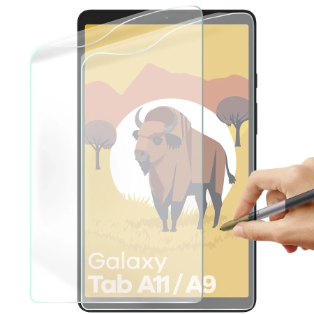 Folia imitująca papier Bizon Film Tab Papirus Duo do Galaxy Tab A11 / A9, 2 sztuki