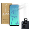 Szkło hartowane Bizon Glass Clear - 3 szt. + obiektyw, Oppo Reno 7 Lite