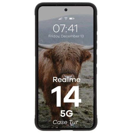 Pancerne etui Bizon Case Tur do Realme 14 5G, czarne