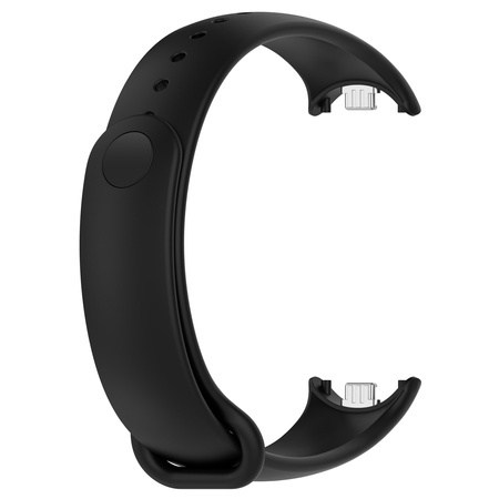 Silikonowy pasek Bizon Strap Watch Dots do Xiaomi Smart Band 10 / 9 / 9 NFC / 8, czarny