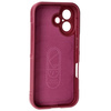 Pancerne etui Bizon Case Tur do iPhone 16, burgundowe