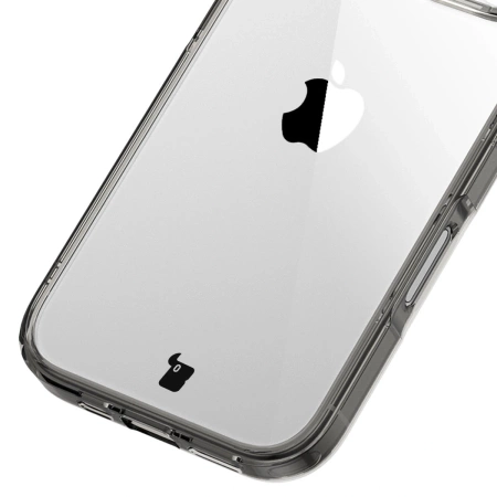 Etui Bizon Case Halo do iPhone 16 Pro, przydymione-czarne