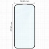 Szkło hartowane Bizon Glass Edge Duo do iPhone 15 Plus / 16 Plus, czarna ramka, 2 sztuki