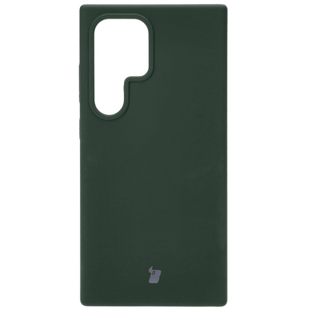 Silikonowe etui Bizon Soft Case do Galaxy S24 Ultra, ciemnozielone