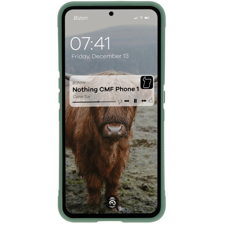 Pancerne etui Bizon Case Tur do Nothing CMF Phone 1, ciemnozielone