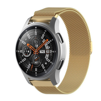 Pasek ze stali nierdzewnej do smartwatcha, Bizon Strap Watch Chain, Quick Release 22 mm, złoty