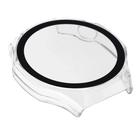 Etui ze szkłem do zegarka Bizon Case+Glass Watch do Huawei Watch GT6 Pro 46 mm, przeźroczyste