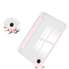 Etui Bizon Case Tab Clear Matt do Galaxy Tab A9, jasnoróżowe