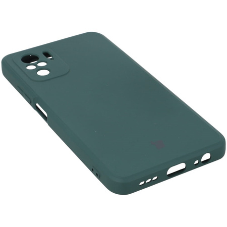 Etui Bizon Case Silicone Sq do Xiaomi Poco M5S / Redmi Note 10/10S, ciemnozielone