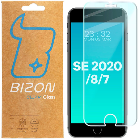 Szkło hartowane Bizon Glass Clear do iPhone SE 2022 / 2020 / 8 / 7