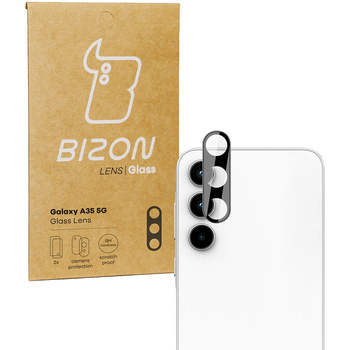Szkło na aparat Bizon Glass Silk Lens do Galaxy A35 5G, 2 sztuki