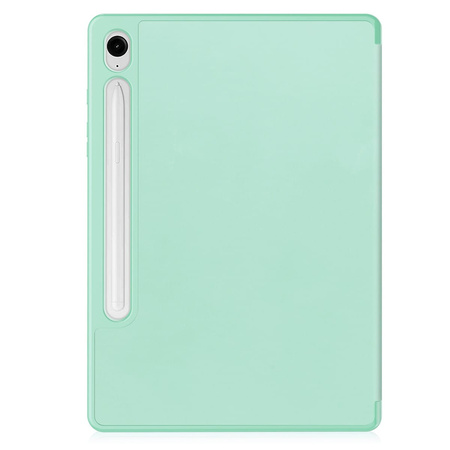 Etui Bizon Case Tab Lizard do Galaxy Tab S10 Lite / S10 FE / S9 / S9 FE, miętowe