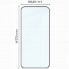 Szkło hartowane Bizon Glass Edge 2 do Vivo X200 FE, czarna ramka