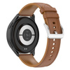 Pasek skórzany do smartwatcha, Bizon Strap Watch Casual, Quick Release 22 mm, jasnobrązowy