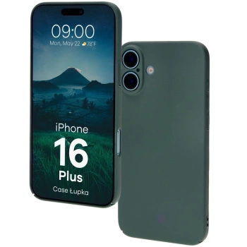 Etui Bizon Case Łupka do iPhone 16 Plus, zielone