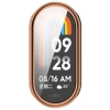 Etui z osłoną ekranu Bizon Case Watch Felipe do Xiaomi Smart Band 10, różowozłote