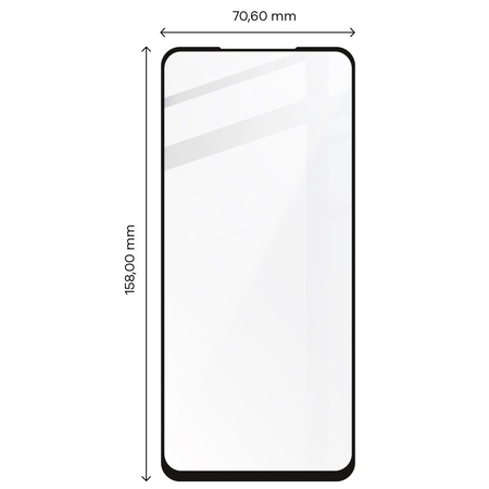 Szkło hartowane Bizon Glass Edge do Oppo A54 5G / A74 5G, czarne