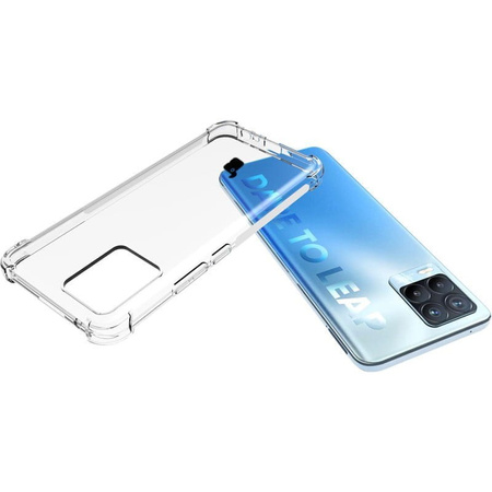 Etui + 2x szkło + obiektyw Bizon Case Clear Pack do Realme 8 / 8 Pro, przezroczyste