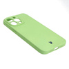 Etui Bizon Case Silicone do iPhone 15 Pro Max, jasnozielone