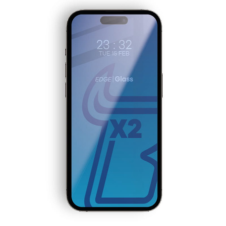 2x Szkło + szybka na aparat Bizon Edge 2 Pack do iPhone 14 Pro Max