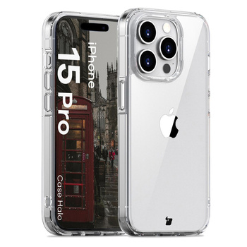 Etui Bizon Case Halo do iPhone 15 Pro, przezroczyste