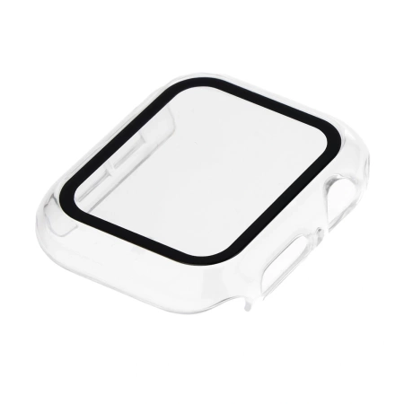 Etui ze szkłem do zegarka Bizon Case+Glass Watch do Apple Watch SE 3 / SE 2 / SE / 6 / 5 / 4 (40 mm), przezroczyste