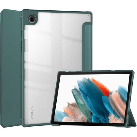 Etui Bizon Case Tab Clear Matt do Samsung Galaxy Tab A8 2021, ciemnozielone