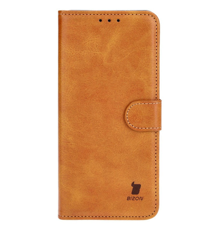 Etui z klapką Bizon Case Pocket do OnePlus 12, brązowe