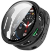 Etui ze szkłem do zegarka Bizon Case+Glass Watch do Samsung Galaxy Watch 8 44 mm, matowe czarne