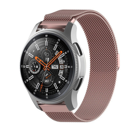 Pasek Bizon Strap Watch Chain 18 mm do Huawei Watch GT 4 41 mm, różowy