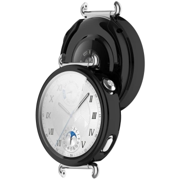Etui z osłoną ekranu Bizon Case Watch Felipe do Huawei Watch GT6 41 mm, czarne