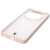Etui Bizon Case Angelo do Nothing Phone (3a) Pro, półprzezroczyste z różową ramką
