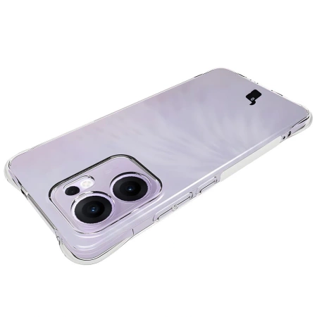 Elastyczne etui + 2x szkło hartowane Bizon Case Clear Pack do Oppo Reno13 F
