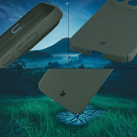 Etui Bizon Case Łupka do OnePlus 15, zielone