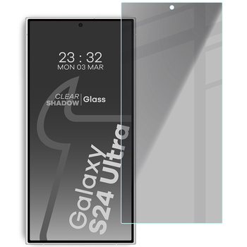 Prywatyzujące szkło hartowane Bizon Glass Clear Shadow do Samsung Galaxy S24 Ultra, przyciemniane