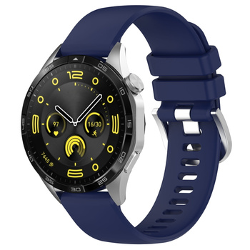 Pasek silikonowy do smartwatcha, Bizon Strap Watch Silicone Pro T, QuickRelease 22 mm, granatowy