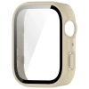 Etui ze szkłem do zegarka Bizon Case+Glass Watch do Huawei Watch Fit 4, beżowe