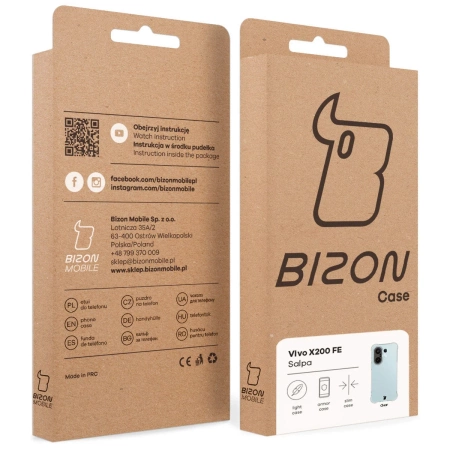 Elastyczne etui Bizon Case Salpa do Vivo X200 FE, przezroczyste