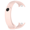 Silikonowy pasek Bizon Strap Watch Silicone do Xiaomi Smart Band 9 / 9 NFC / 8, jasnoróżowy