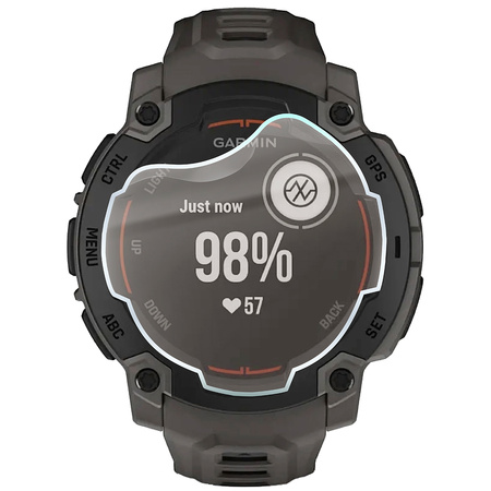 Folia matowa Bizon Glass Watch Film Sun Duo do Garmin Instinct E 45 mm, 2 sztuki