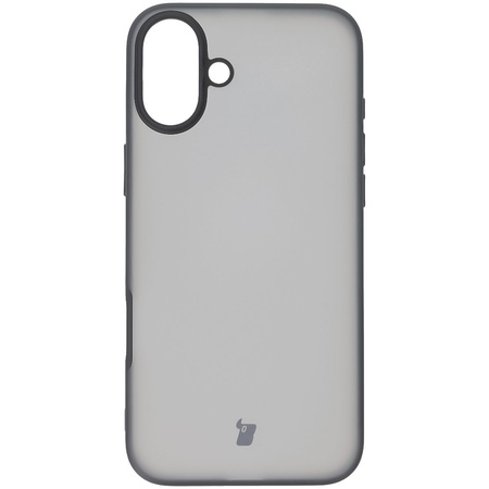 Etui Bizon Case Angelo do iPhone 16 Plus, półprzezroczyste z czarną ramką