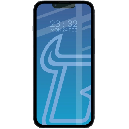 Szkło hartowane Bizon Glass Edge Duo do iPhone 16e / 14 / 13 Pro / iPhone 13, czarna ramka, 2 sztuki