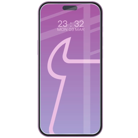 Elastyczne szkło hybrydowe Bizon Glass Mule do iPhone 17