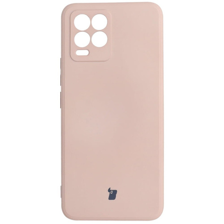 Etui Bizon Case Silicone do Realme 8 / 8 Pro, jasnoróżowe