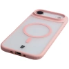 Etui z pierścieniem magnetycznym Bizon Case MatteO do iPhone Air, przydymione-jasnoróżowe
