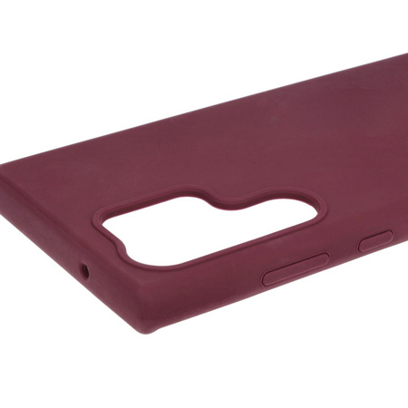 Silikonowe etui Bizon Soft Case do Galaxy S23 Ultra, ciemnofioletowe