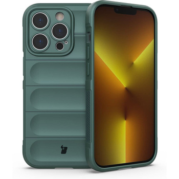 Pancerne etui Bizon Case Tur do iPhone 14 Pro, ciemnozielone