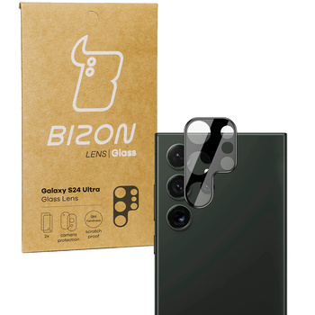 Szkło na aparat Bizon Glass Silk Lens do Galaxy S24 Ultra, 2 sztuki