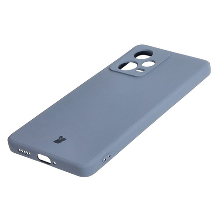 Etui Bizon Case Silicone Sq do Xiaomi Redmi Note 12 Pro 5G, szare